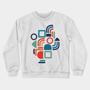 Rainbow Solid Shapes Crewneck Sweatshirt